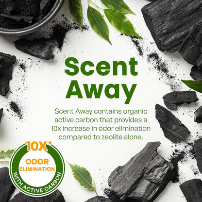 Cat Litter Deodorizer | Litter Box Odor Eliminator | Fragrance-Free with Active Carbon | Eliminates Cat Odors and Smells to Keep Your Home Fresh and Clean (Pack of 3)