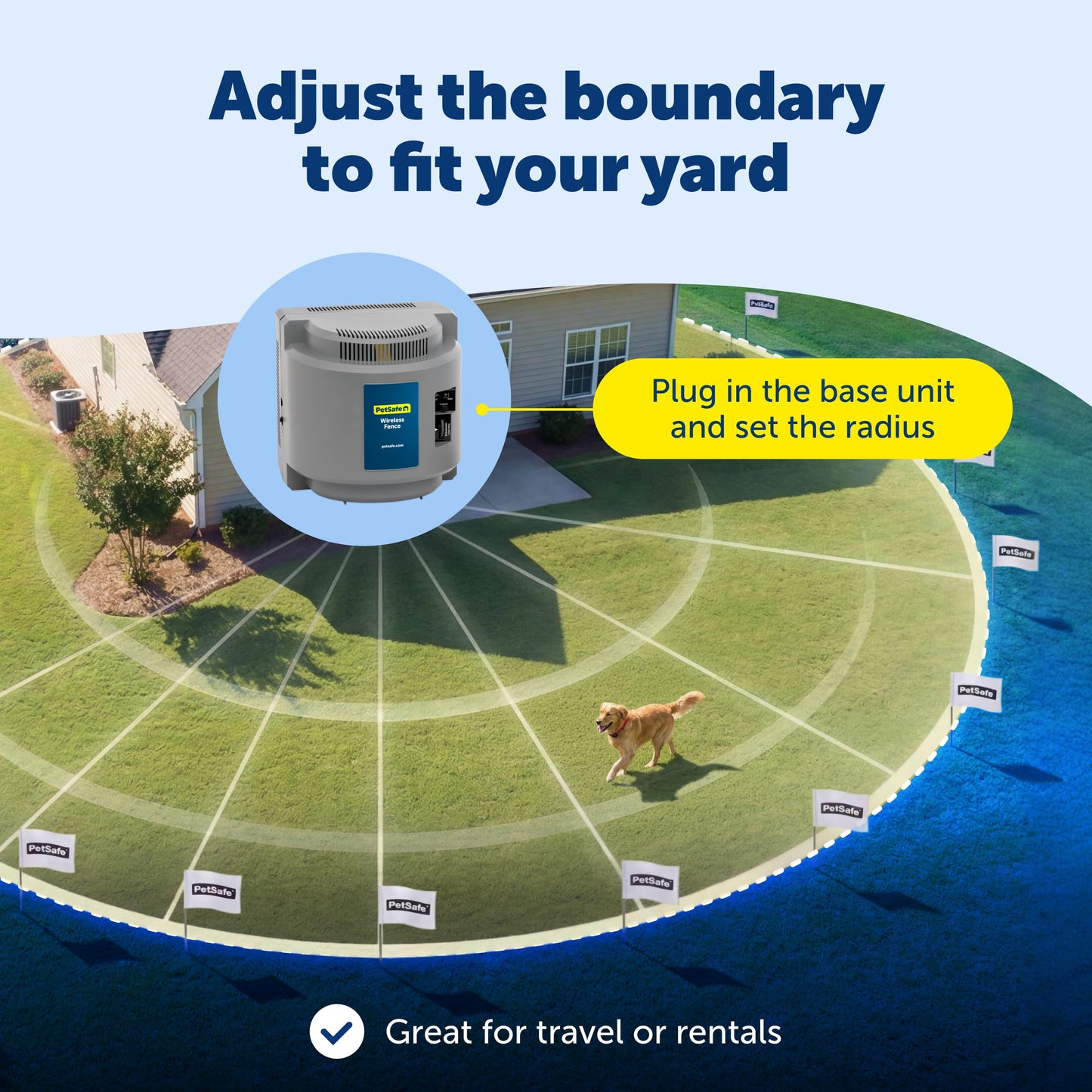 PetSafe Wireless Pet Containment System. Chosen for real quality, fits naturally into modern pet