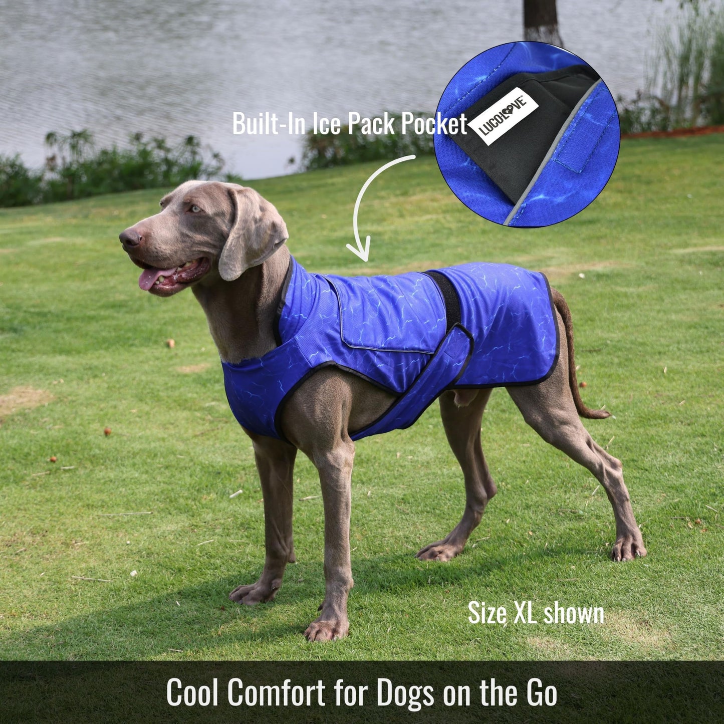 LUCOLOVE Dog Cooling Vest with Ice Pack & Cooling. Chosen for real quality, fits naturally into
