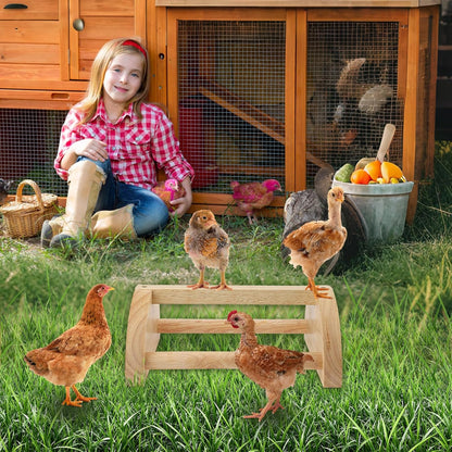 Chicken Perch Chicken Roosting Bar, Chick Perch Toys for Coop and Brooder for Baby Chicks,Strong Wooden Bird Perch,Training Perch Toys for Large Bird, Parrot, Macaw, Hens (Small)