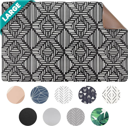 NALALAS Large Dog Mat for Food and Water, Cat Feeding Mat | Large Waterproof Dog Bowl Mat | Non-Slip Pet Food Mat for Floors | Pet Mats for Food and Water | Easy to Clean