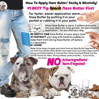 The Blissful Dog Olde English Bulldogge Unscented Nose Butter - Dog Nose Butter, 1 Ounce