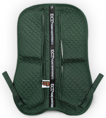 ECP Equine Comfort Products Adjustable Shock Absorbing Memory Foam Half Saddle Pad, Injury Prevention & Pressure Relief, Customizable Fit, Breathable for All Riding Styles