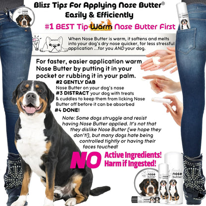 The Blissful Dog Greater Swiss Mountain Dog Unscented Nose Butter - Dog Nose Butter, 0.15 Ounce