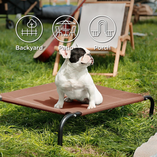 Bedsure Outdoor Elevated Dog Bed Medium Size Dog, Portable Indoor & Outdoor Cooling Raised Cot Pet