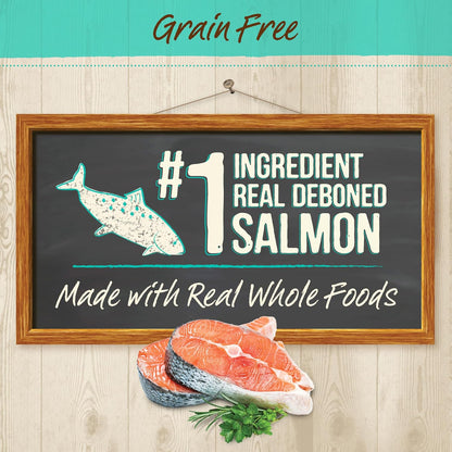 Merrick Purrfect Bistro Grain Free Natural Dry Cat Food For Adult Cats, Real Salmon And Sweet Potato Recipe - 4 lb. Bag