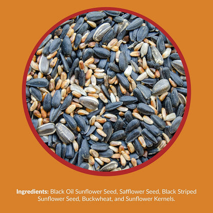 Lyric Cardinal Wild Bird Seed - Sunflower & Safflower Premium Bird Food Mix for Cardinals, Grosbeaks & Blue Jays - 18 lb bag