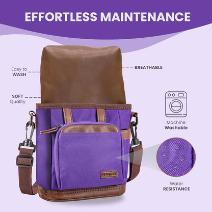 BEAU&FUR Dog Treat Pouch with Clicker for Training - Hands-Free Dog Treat Bag with Magnetic Closure, Built-in Poop Bag Holder Pocket