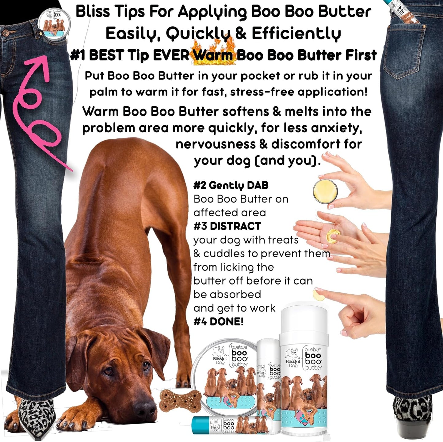 The Blissful Dog 4 oz TIN Rhodesian Ridgeback Booboo Butter