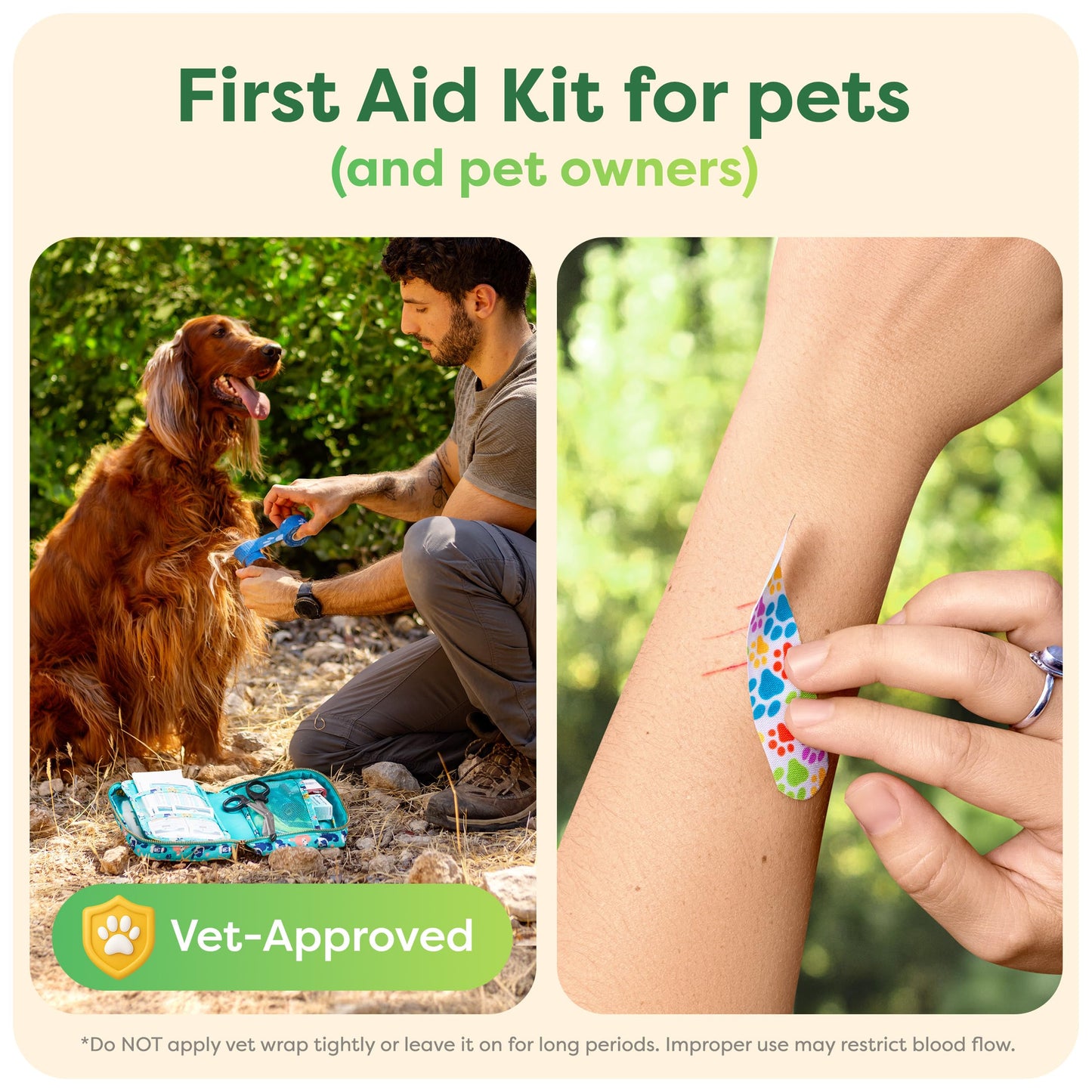 KeepGoing Pet First Aid Kit for Dogs & Cats. Chosen for real quality, fits naturally into modern