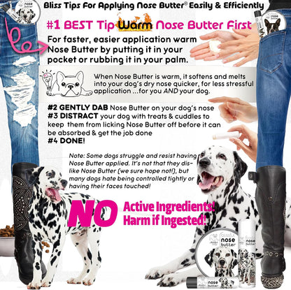 The Blissful Dog Dalmatian Unscented Nose Butter, 0.15-Ounce