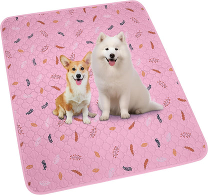 Sunheir Washable Pee Pads for Dogs 72"x72", Extra Large Reusable Puppy Pads Pet Training Pads for Dog Playpen, Waterproof Pee Pads for Puppy Playpen, Whelping Pad, Dog Playpen Indoor - Pink