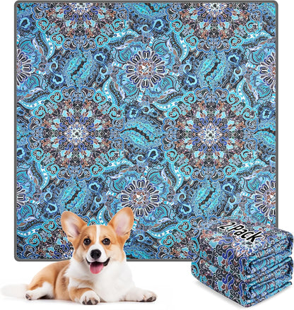 LOOBANI Washable Pee Pads for Dogs, 2 Pack Super Absorbent Reusable Puppy Pads Leakproof Dog Traning Pads, Waterproof Non-Slip Whelping Pad for Floor, Playpen, Crate, Couch-31 x36 (Green)