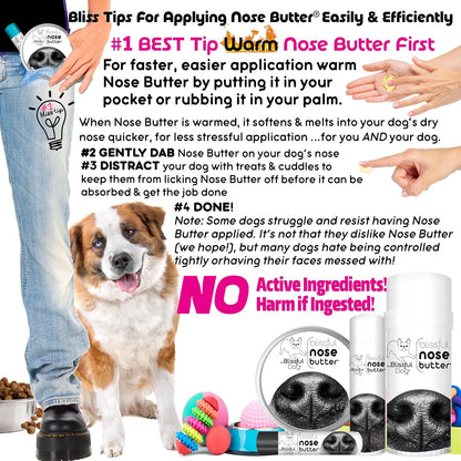 The Blissful Dog Mixed Breed Unscented Nose Butter - Dog Nose Butter, 2 Ounce