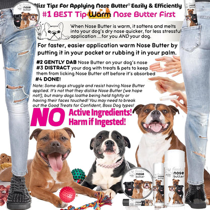 The Blissful Dog Staffordshire Pitbul Terrier Unscented Nose Butter, 16oz