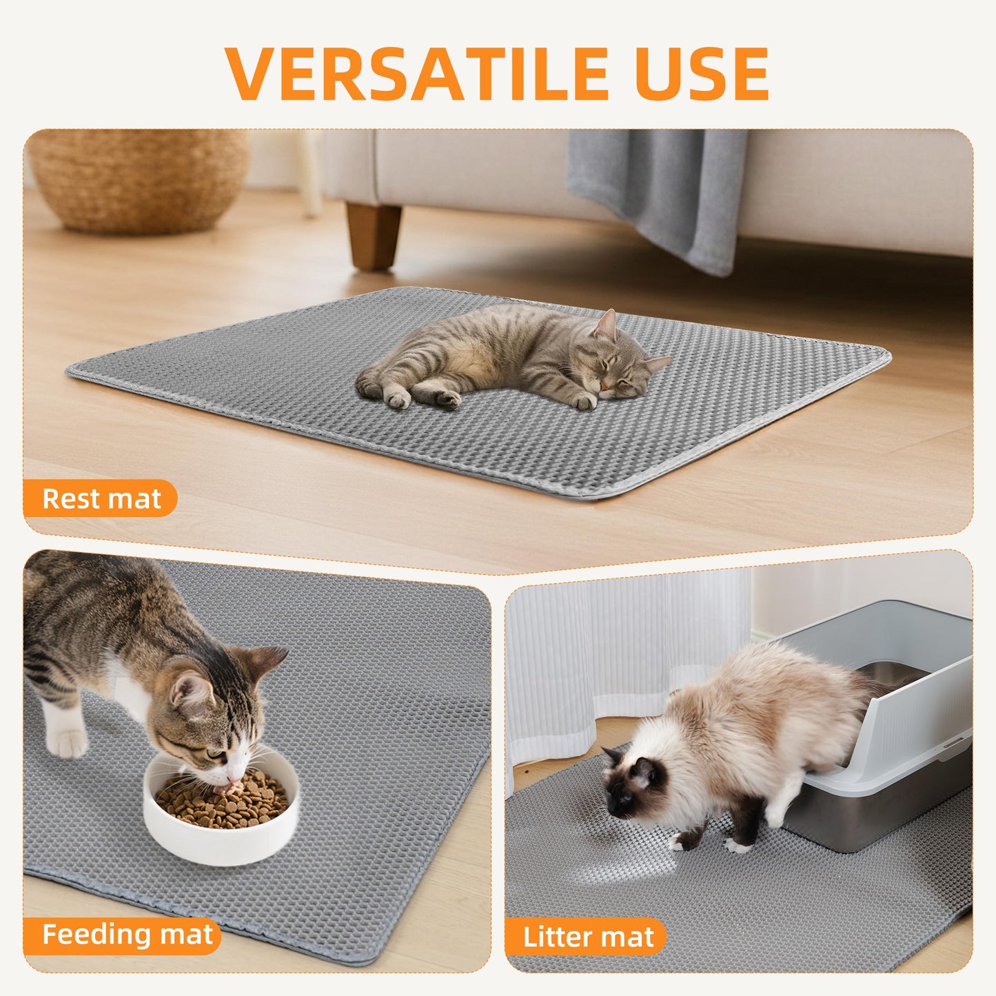 Anywish Cat Litter Mat 47"x33" Urine. Chosen for real quality, fits naturally into modern pet homes.