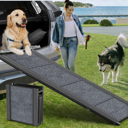 HerCcreta wigge Dog Ramp for Car 63" Long & 17" Wide. Chosen for real quality, fits naturally into