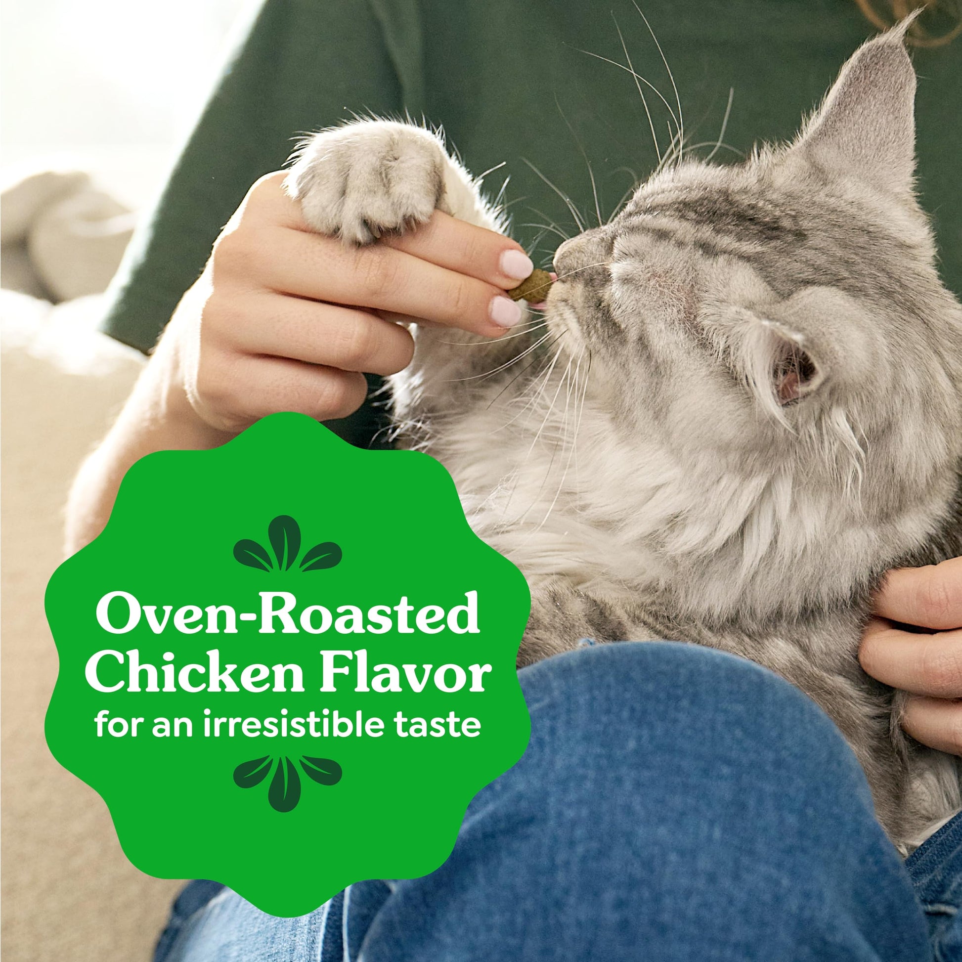Greenies Feline Natural Dental Cat Treats. Chosen for real quality, fits naturally into modern pet