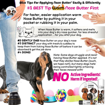 The Blissful Dog Coonhound Unscented Nose Butter, 2-Ounce