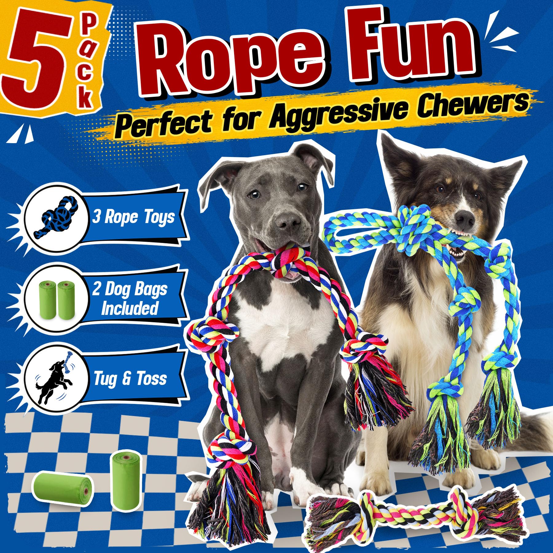 Forfon Tough & Strong Dog Toy for Aggressive Chewers. Chosen for real quality, fits naturally into