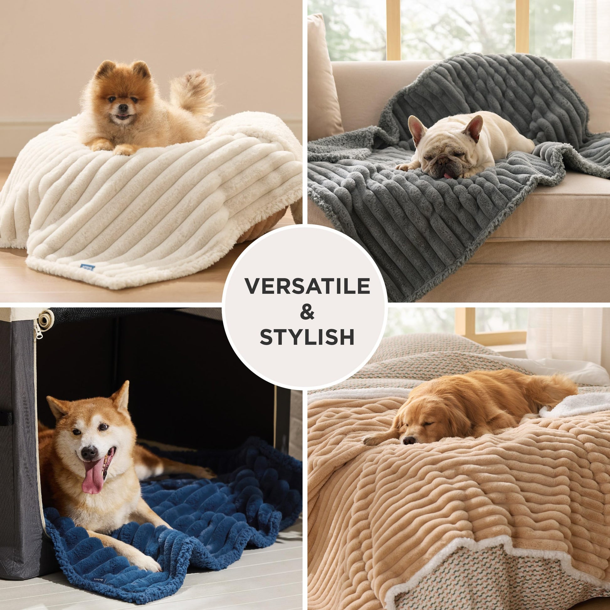 Bedsure ComfyFleece™ Waterproof Dog Blankets for Large. Chosen for real quality, fits naturally