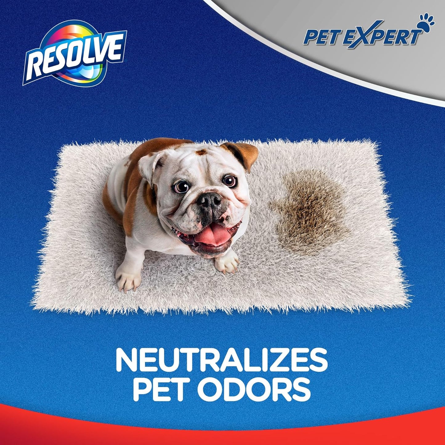 Resolve Pet Expert Easy Clean Carpet Foam Spray Refill, 2 Piece Set, Stain and Odor Remover Solution