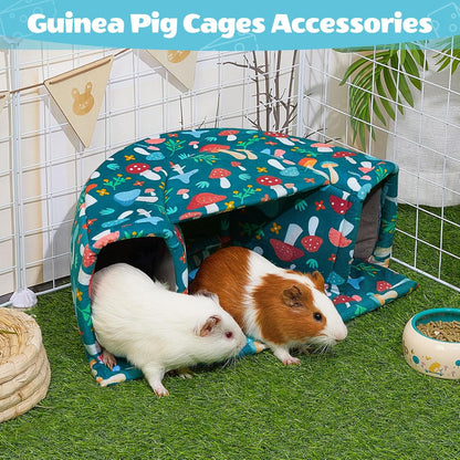 Unicorn Catcher Guinea Pig Hideout - Large Cozy Bed, Warm House, Washable Tunnel Accessories for Small Pets: Hamster, Chinchilla, Bunny