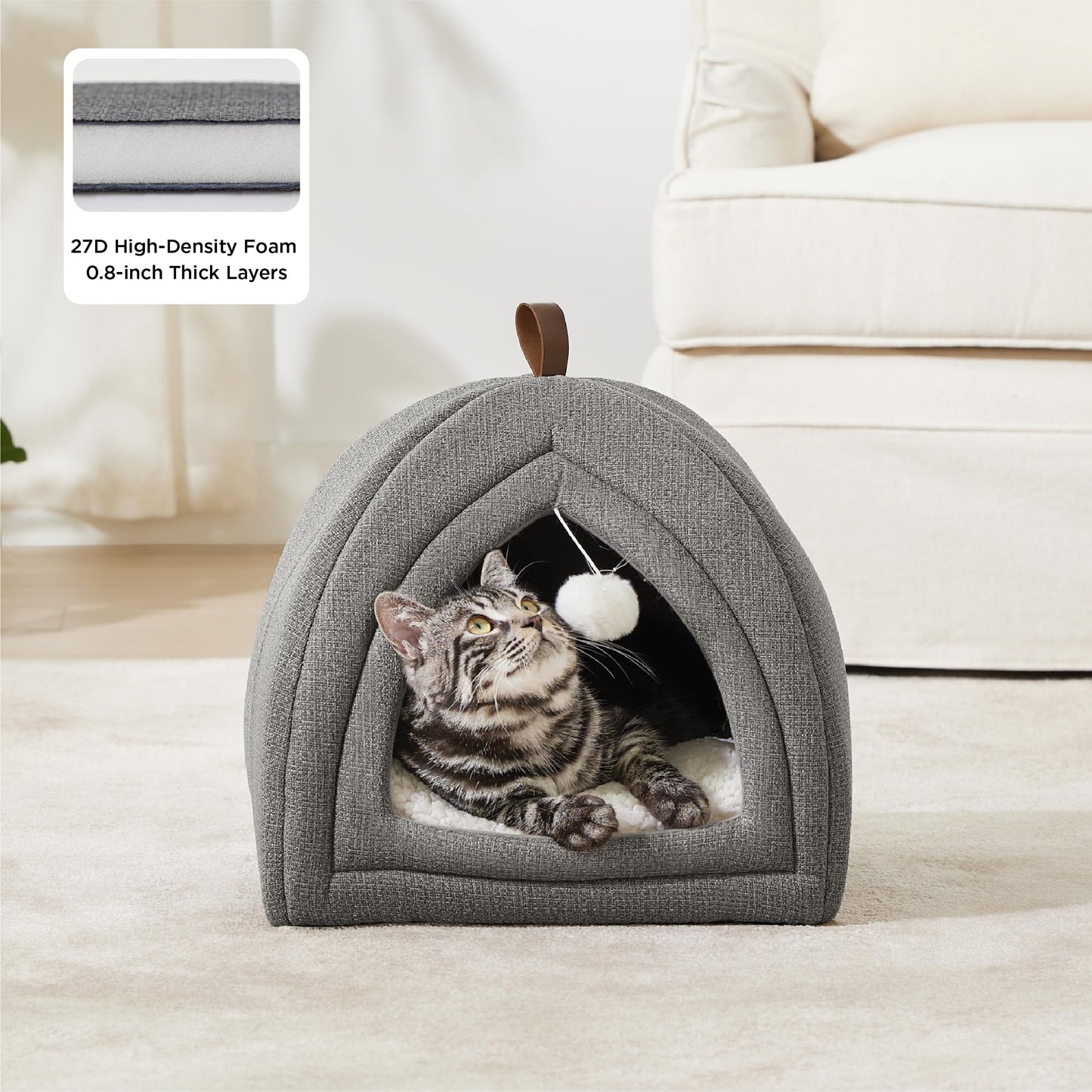 Bedsure 2in1 Cat Beds for Indoor Cats Cave for Kitten. Chosen for real quality, fits naturally into