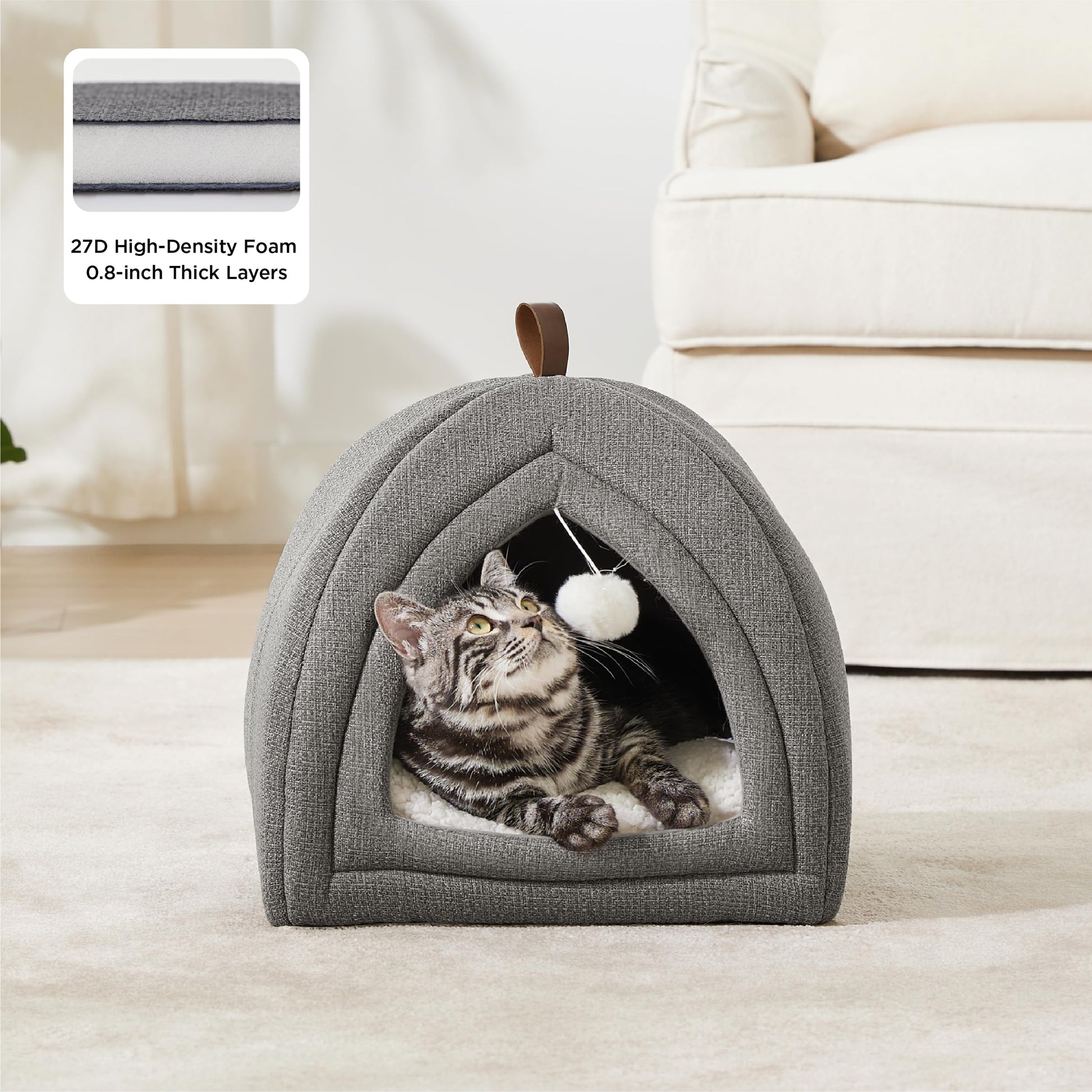Bedsure 2in1 Cat Beds for Indoor Cats Cave for Kitten. Chosen for real quality, fits naturally into