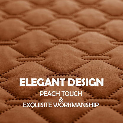 gogobunny 100% Double Sided Waterproof Dog Blanket Soft Pet Bed Cover Reversible Protect Furniture Couch Sofa Car for Puppy Cat Kids (Dark Pumpkin/Light Pumpkin, 30x80 Inch (Pack of 1))