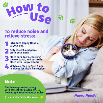 Happy Hoodie The Original Dog & Cat Calming Band. Chosen for real quality, fits naturally into