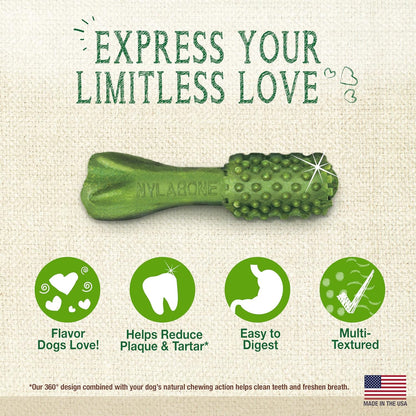 Nylabone Nutri Dent Dog Dental Chews - Natural Dog Teeth Cleaning & Breath Freshener - Dental Treats for Dogs - Fresh Breath Flavor, Mini (32 Count)