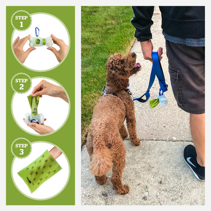 Pogi's Dog Poop Bag Holder & Dispenser. Chosen for real quality, fits naturally into modern pet