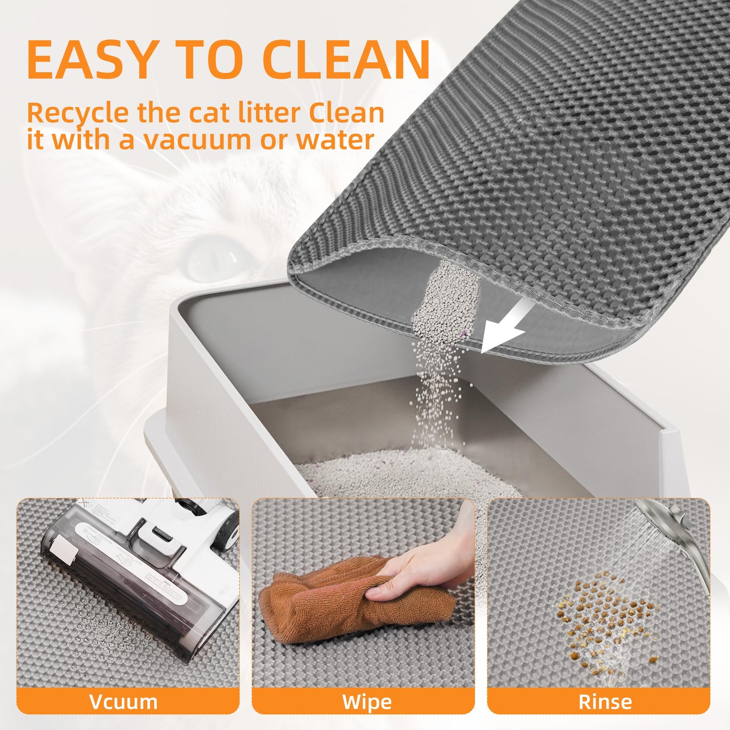 Anywish Cat Litter Mat 47"x33" Urine. Chosen for real quality, fits naturally into modern pet homes.