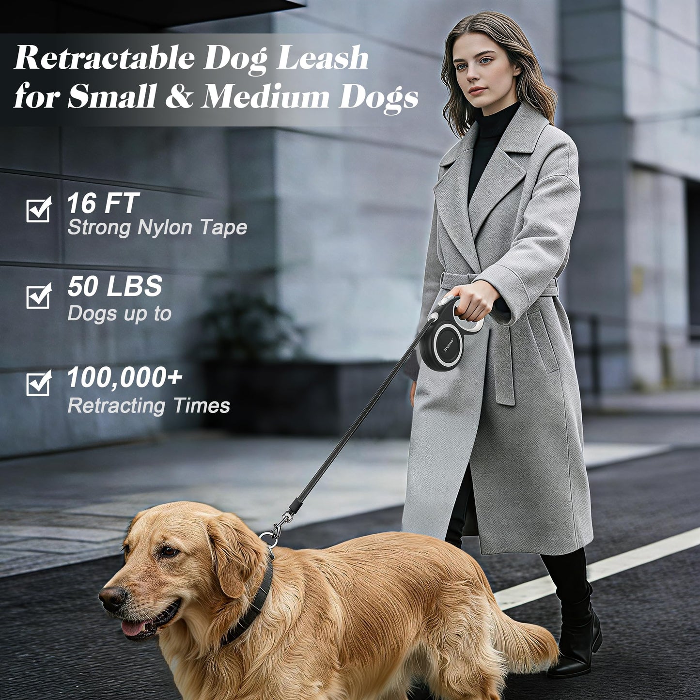 Retractable Dog Leash with Stainless Steel Anti. Chosen for real quality, fits naturally into