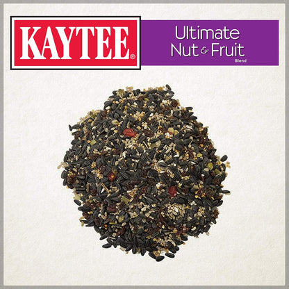 Kaytee Ultimate Nut and Fruit Wild Bird Food for Cardinals, Finches, Chickadees, Nuthatches, Woodpeckers, Grosbeaks, Juncos, 9.75 lb