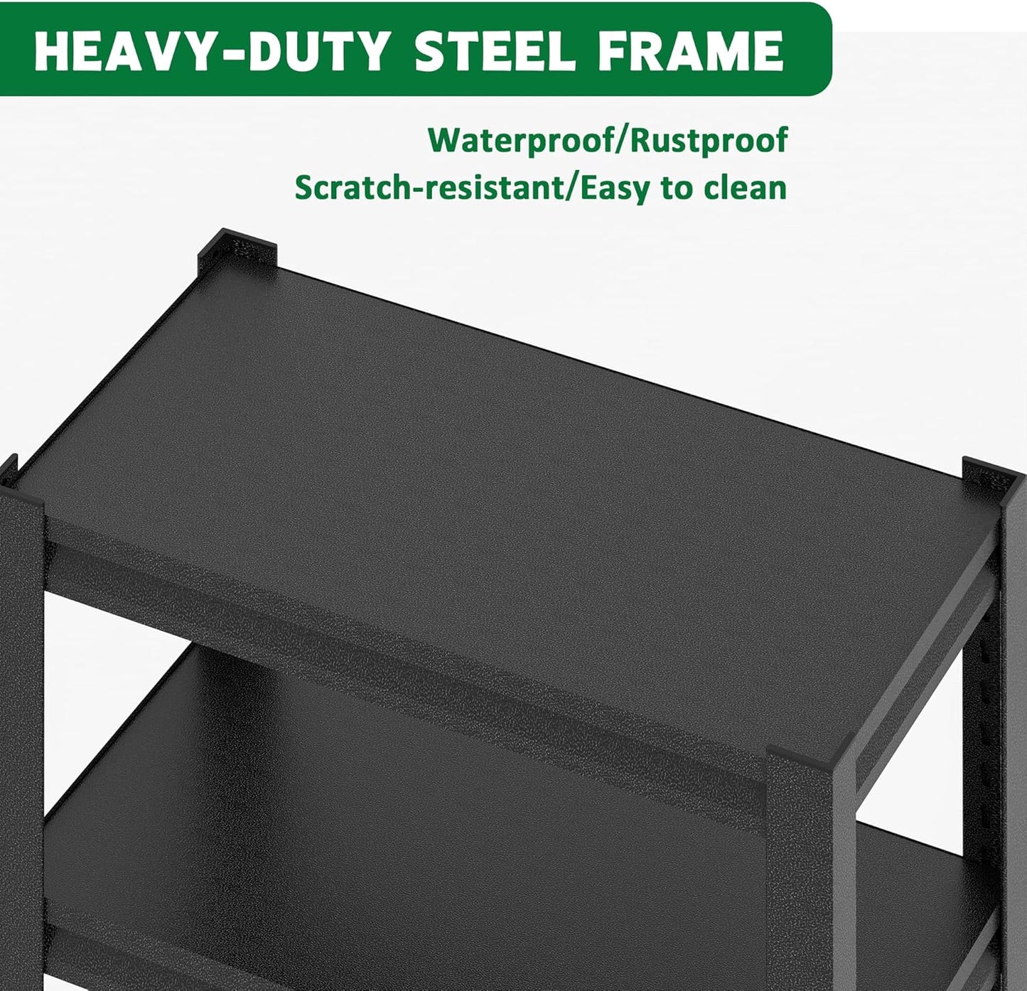 Metal Aquarium Stand with a Adjustable 3-Tier Fish Tank Rack,Tank Not Included,for Home Office(31.5" L x 18" W x 34" H). (Black)