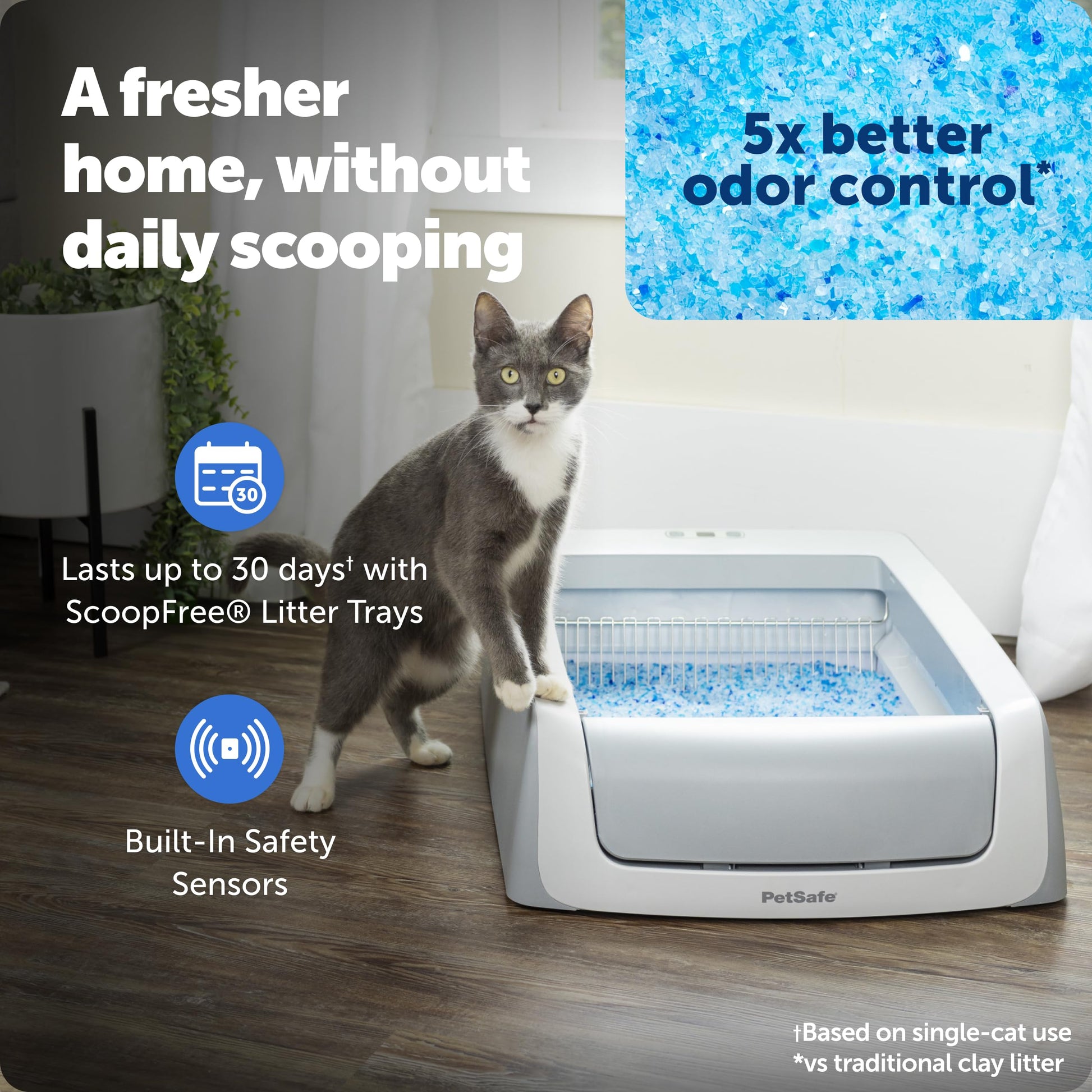 PetSafe ScoopFree Crystal Pro Legacy Self. Chosen for real quality, fits naturally into modern pet