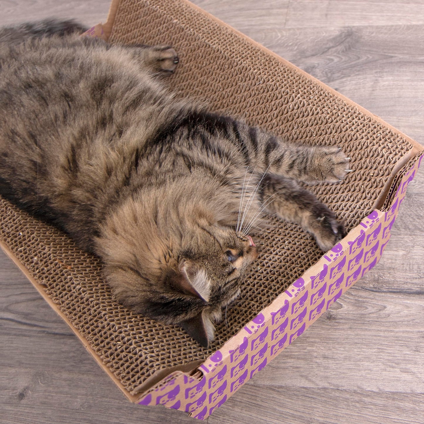 SmartyKat Super Scratcher Chaise Corrugated Cat. Chosen for real quality, fits naturally into