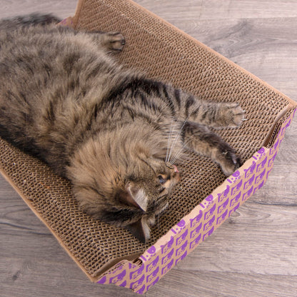 SmartyKat Super Scratcher Chaise Corrugated Cat. Chosen for real quality, fits naturally into