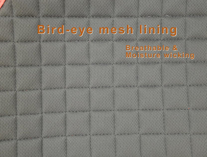 T TEKE Close Contact Saddle Pads,100% Cotton English Saddle Pads for Horses with Moisture-Wicking and Breathable Lining