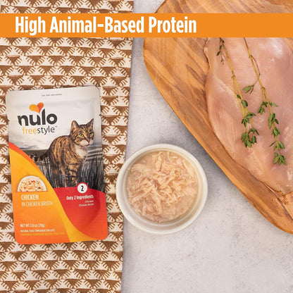 Nulo Freestyle Cat & Kitten Wet Cat Food Pouch, Premium All Natural Grain-Free Soft Cat Food Topper with Amino Acids for Heart Health and High Animal-Based Protein