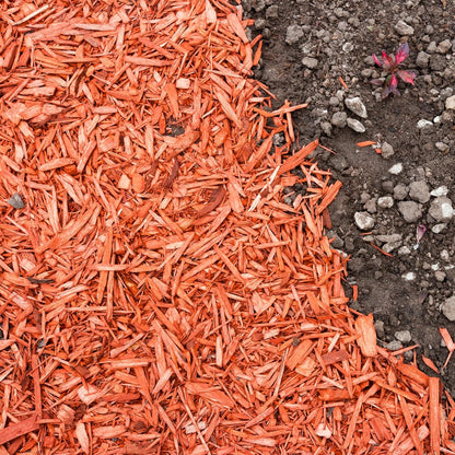 Premium Red Wood Mulch for Indoor, Patio, Potting Media, Gardens, Lawns, and Landscaping (1.3 CF - 37 L - 39 QTS)