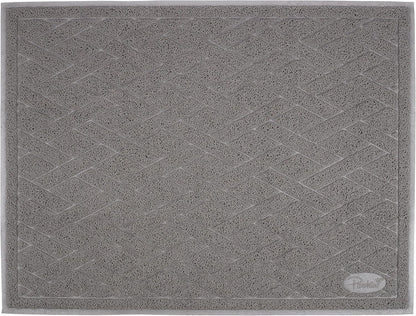Pawkin Cat Litter Mat, Jumbo XX-Large, 4x3 Feet, Fits Two Litter Boxes or Extra Coverage for One Box, Gray